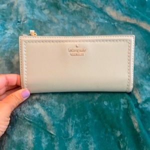 Aqua Kate Spade Tri-fold wallet EUC